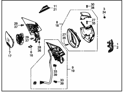 Acura NSX Mirror - 76216-T6N-A03