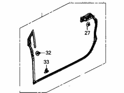 Acura NSX Door Seal - 72350-T6N-A02