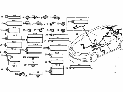 Acura 32140-TZ3-A12 Wire Harness, R Side