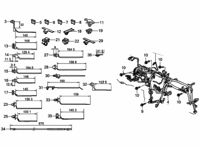 Acura 32117-TZ3-A21 Wire Harness, Instrument