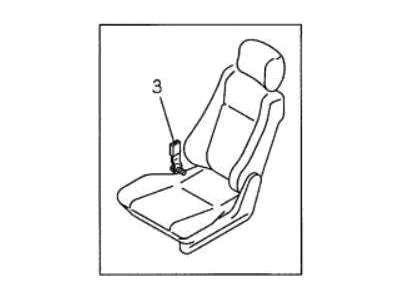 Acura 8-97153-455-1 Buckle Set, Passenger Side