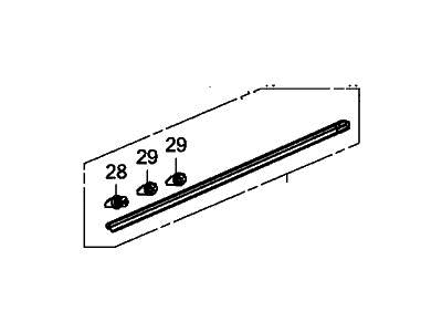 2021 Acura TLX Weather Strip - 72367-TGV-A01