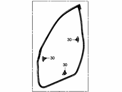 2023 Acura TLX Door Seal - 72310-TGV-A01