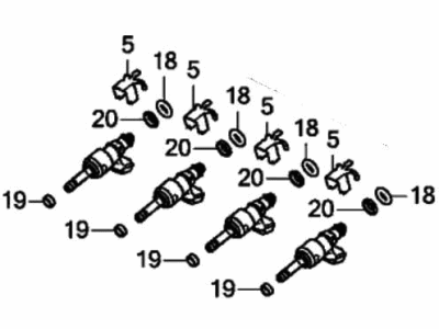 2020 Acura RDX Fuel Injector - 16010-6B2-305