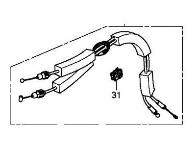 2023 Acura TLX Door Latch Cable - 72174-TGV-A01