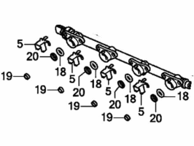 2019 Acura RDX Fuel Rail - 16011-6B2-305