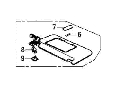 2023 Acura TLX Sun Visor - 83230-TGV-A01ZB