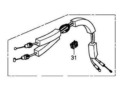 2023 Acura TLX Door Latch Cable - 72134-TGV-A01