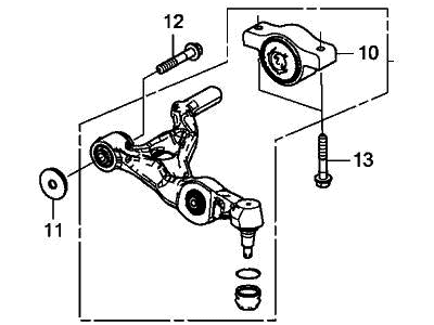 2021 Acura TLX Control Arm - 51360-TGV-A03