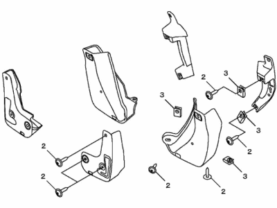 Acura Mud Flaps - 08P00-TGV-240