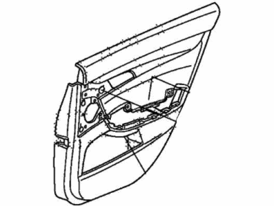 Acura 83701-TK4-A15ZD Lining, Right Rear Door Assembly (Lower) (Umber Tan)