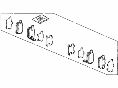 Acura 43022-SZ3-A02 Rear Disc Brake pad Set (10Cl-1