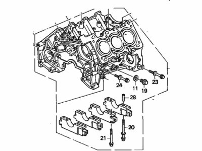 Acura 11000-P5A-810 Block Assembly, Cylinder (Dot)