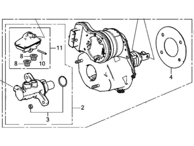 Acura MDX Brake Master Cylinder - 01469-TYC-A02