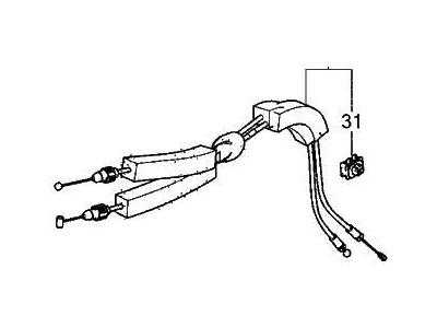 Acura MDX Door Latch Cable - 72134-TYA-A01