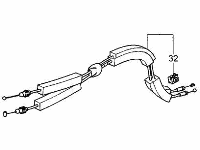 Acura MDX Door Latch Cable - 72634-TYA-A01