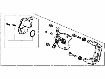 2022 Acura MDX Brake Caliper - 43019-TYA-A00