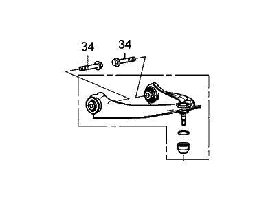 Acura 51520-TYA-A01 Front Upper Arm Component