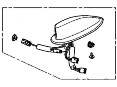 Acura 39150-TYA-C01ZH Roof Antenna (Lunar Silver Metallic)