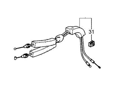 Acura MDX Door Latch Cable - 72174-TYA-A01