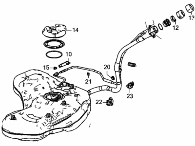 Acura 17044-TYA-A05 Set, Fuel Tank Component