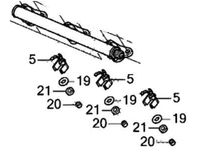 Acura MDX Fuel Rail - 16013-61A-305