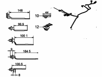 Acura 32156-TZ5-A30 Harness, Sunroof