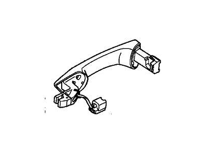 Acura 72641-TZ5-A12 Right Rear Outer Door Handle