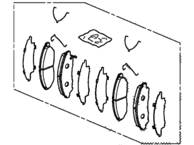 Acura 45022-TZ5-A00 Disc Disc Brake pad