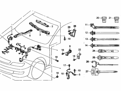 Acura 32110-P0H-L00 Wire Harness, Engine