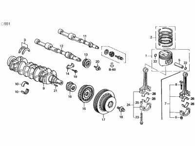 Acura 13028-P0H-800 Bearing G Set, Connecting Rod (Red)