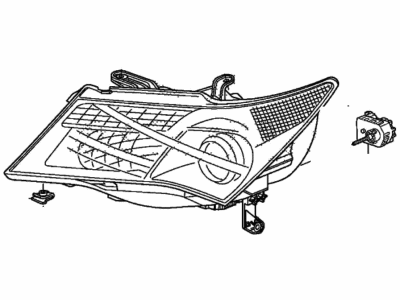 2009 Acura MDX Headlight - 33151-STX-A01