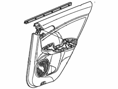 Acura 83751-TL0-G21ZB Lining, Left Rear Door (Lower) (Gray)