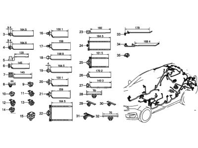 Acura 32107-TJB-A21 Wire Harness, Floor