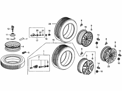 2007 Acura RL Spare Wheel - 42751-MIC-GELPAX