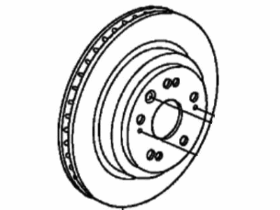 Acura 42510-SJA-000 Disk, Rear Brake Drum (Inner)