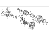 Acura Integra Alternator - 31100-P75-003 Alternator Assembly (Cjs42) (Denso)