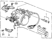 Acura Legend Throttle Body - 16400-PL2-671 Throttle Body Assembly (Gh01D)