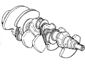 Acura Legend Crankshaft - 13310-PL2-010 Crankshaft