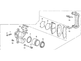 Acura Legend Brake Caliper - 45230-SD4-670 Driver Side Caliper Assembly (17Cl-14Vn)