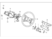 Acura Legend Steering Wheel - 78510-SG0-C02ZB Steering Wheel (Palmy Gray) (Tokyo Seat)