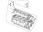 Acura Legend Cylinder Head - 12300-PH7-030 Cylinder Head Assembly, Rear