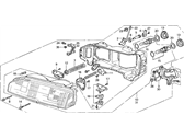 Acura Legend Headlight - 33110-SG0-A01 Right Headlight Unit