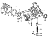 Acura Legend Oil Pump - 15100-PL2-661 Pump Assembly, Oil