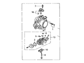 Acura Integra Throttle Body - 16400-P72-A00 Throttle Body Assembly (Gr22B)