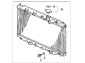 Acura Integra Radiator - 19010-P73-013 Radiator (Denso)