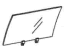 Acura 8-97810-976-2 Glass Rear Door, Passenger Side