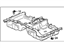 Acura 83302-TK4-A01ZD Carpet Assembly, Rear Floor (Gray)