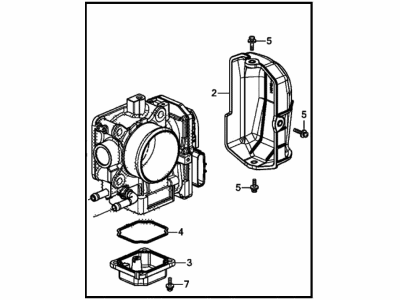 2022 Acura RDX Throttle Body - 16400-RPY-G01