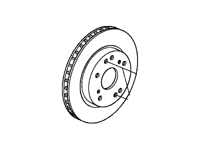 Acura 45251-TA1-A01 Front Disc Brake Rotor